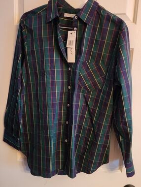 Foxcroft Plaid Button Up